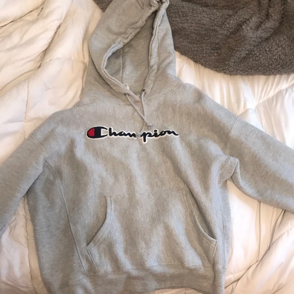 grey womens champion hoodie